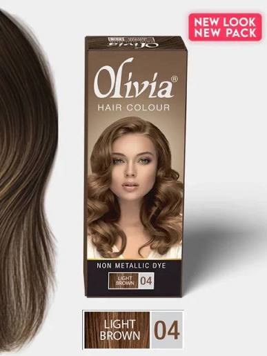 Olivia Hair Colour No. 4 Light Brown | Non-Metallic Dye