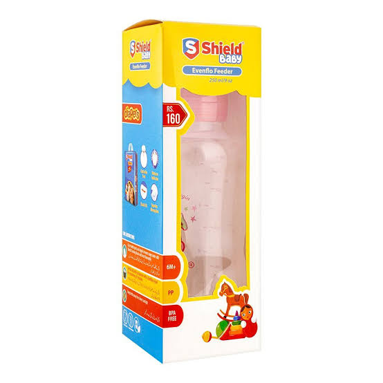 Shield Feeder 250ml Transparent – Clear View Baby Feeding Bottle