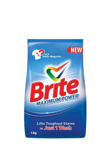 Brite Detergent Powder 1kg | Affordable Stain Removal Power