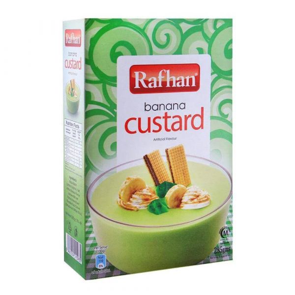 Rafhan Banana Custard 275g | Creamy Banana Dessert Mix