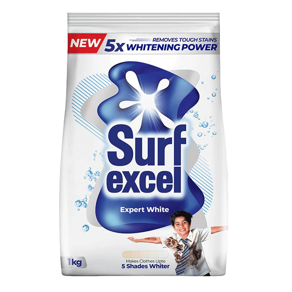 Surf Excel White 1kg | Detergent for Bright White Clothes