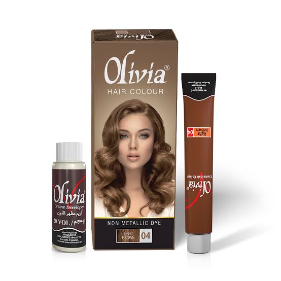 Olivia Hair Colour No. 4 Light Brown | Non-Metallic Dye