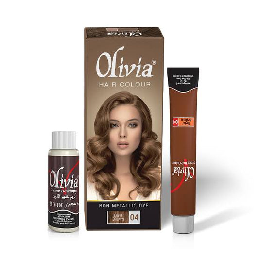 Olivia Hair Colour No. 4 Light Brown | Non-Metallic Dye