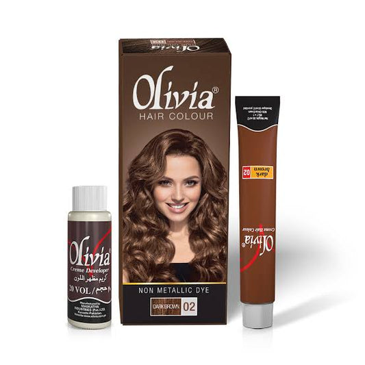 Olivia Hair Colour No. 2 Dark Brown | Long-Lasting Color