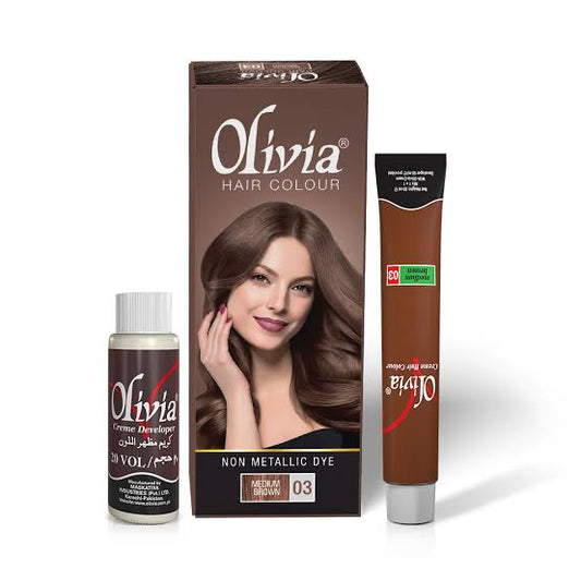 Olivia Hair Colour No. 3 Medium Brown | Long-Lasting Color