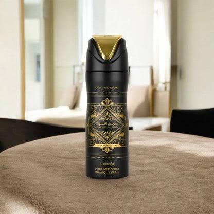 Lattafa Oud For Glory Body Spray 200ml | Bold Oud Fragrance