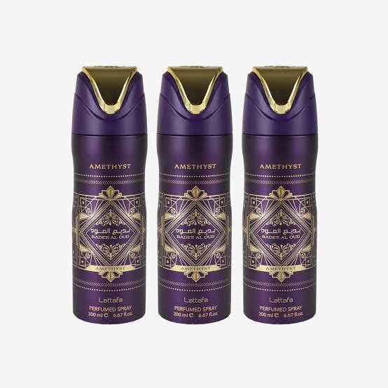 Lattafa Amethyst Body Spray 200ml | Rose Oud Fragrance