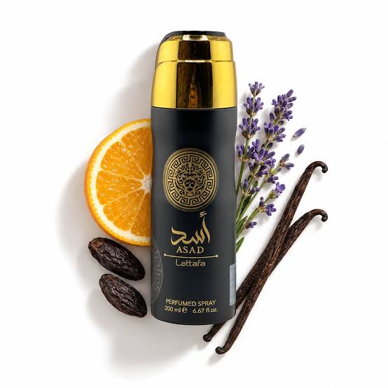 Lattafa Asad Body Spray 200ml | Bold Amber Fragrance