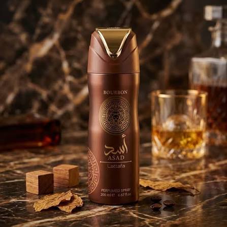 Lattafa Asad Bourbon Body Spray 200ml | Sweet Spicy Amber