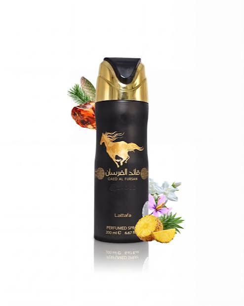 Lattafa Fursan Body Spray 200ml | Saffron Pineapple Oud