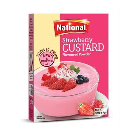 National Custard 120g – Strawberry
