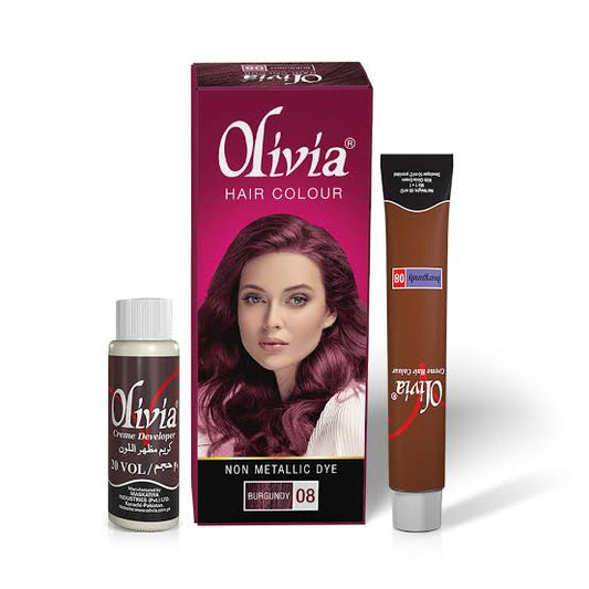 Olivia Hair Colour No. 8 Burgundy | Long-Lasting Rich Color