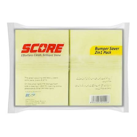 Score Simple Sponge 2 in 1 – Dual-Action Cleaning Sponge for Utensils