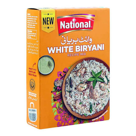 National White Biryani Masala 80g – Buy Online at Grocera