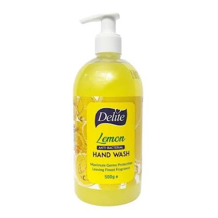 Delite Lemon Anti-Bacterial Hand Wash 500ml | Germ Protection