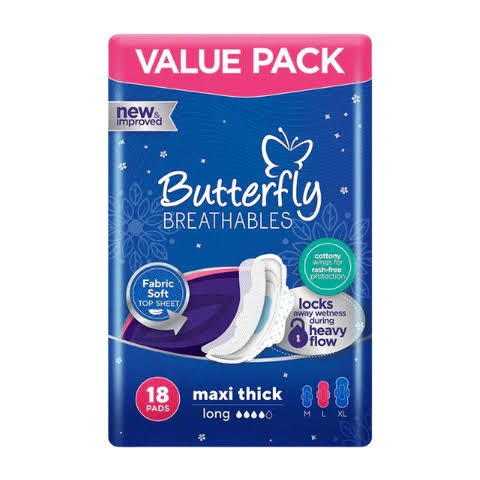 Butterfly Long Pads (18 Pads)