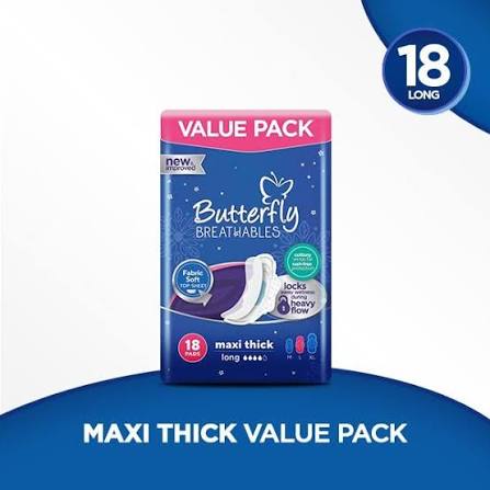 Butterfly Long Pads (18 Pads)