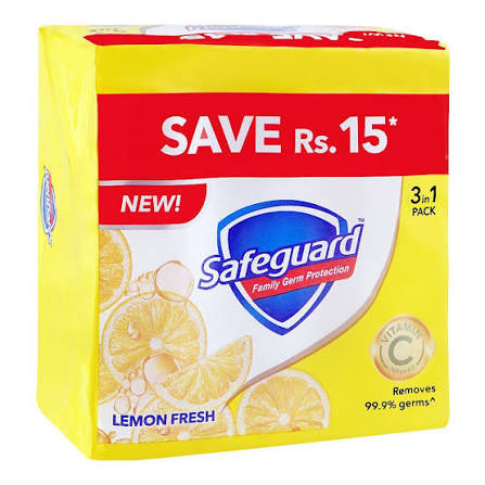 Safeguard Trio Pack 145g | Antibacterial Soap Bars Set