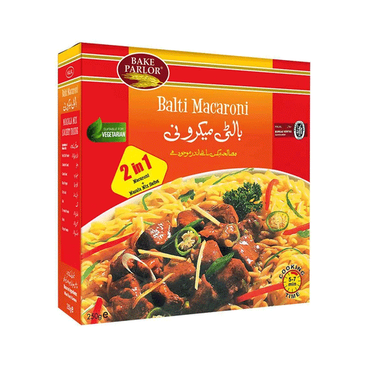 Bake Parlor Macaroni 2 in 1 Balti, 250g | Rich Spiced Pasta