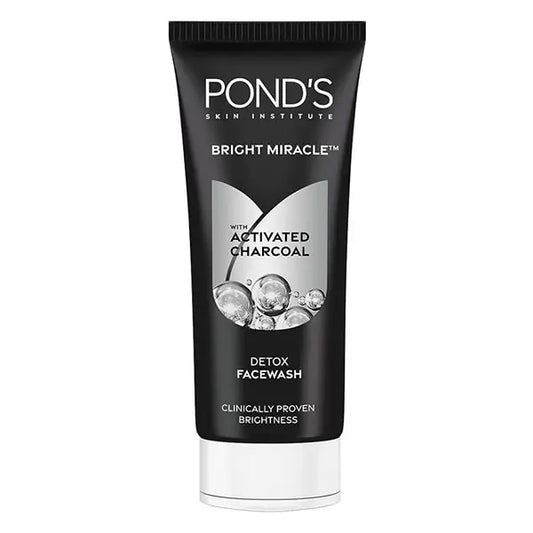 Pond's Bright Miracle Charcoal Face Wash 100g | Deep Clean