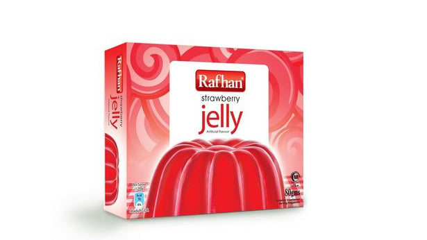 Rafhan Strawberry Jelly 80g | Easy Fruity Dessert Mix