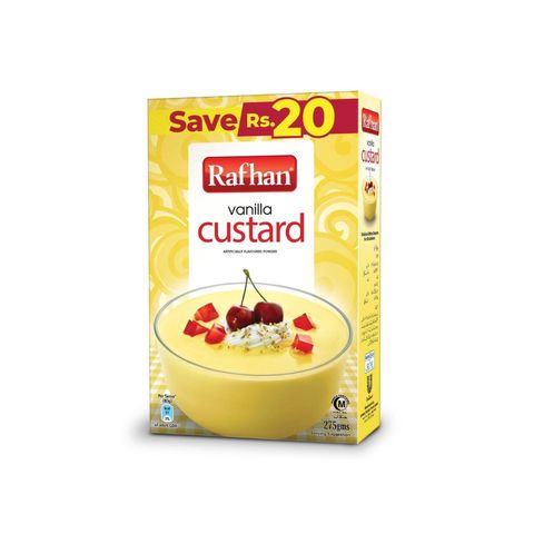 Rafhan Vanilla Custard 275g | Creamy Classic Dessert Mix