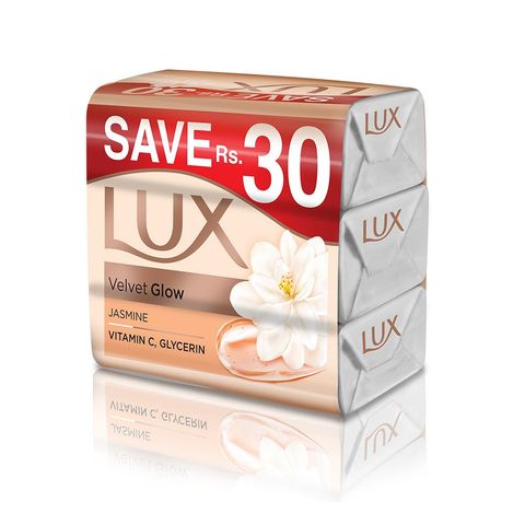 Lux Velvet Glow Soap Trio 130g x3 | Glowing Skin Bundle